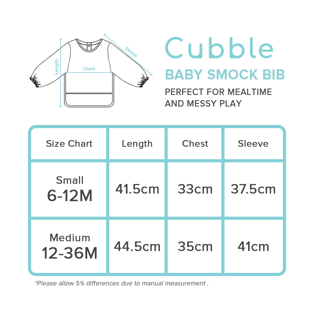Cubble Waterproof Coverall Baby Feeding Bibs