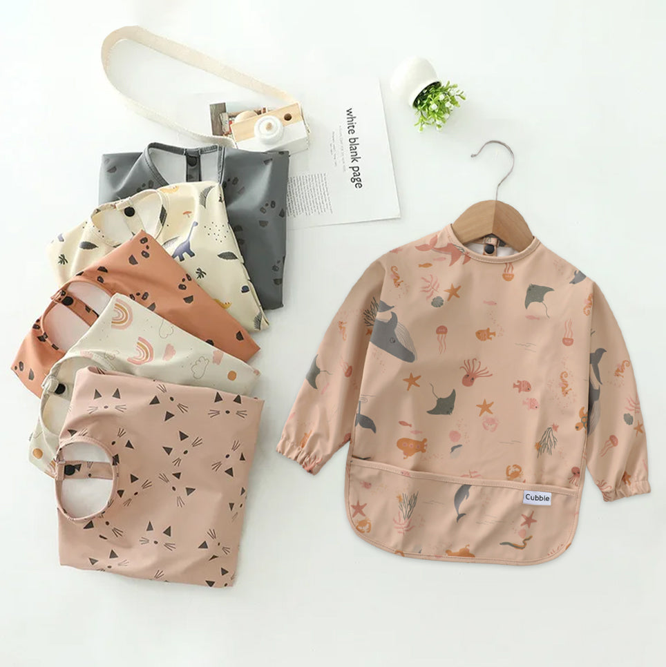 Cubble Waterproof Coverall Baby Feeding Bibs