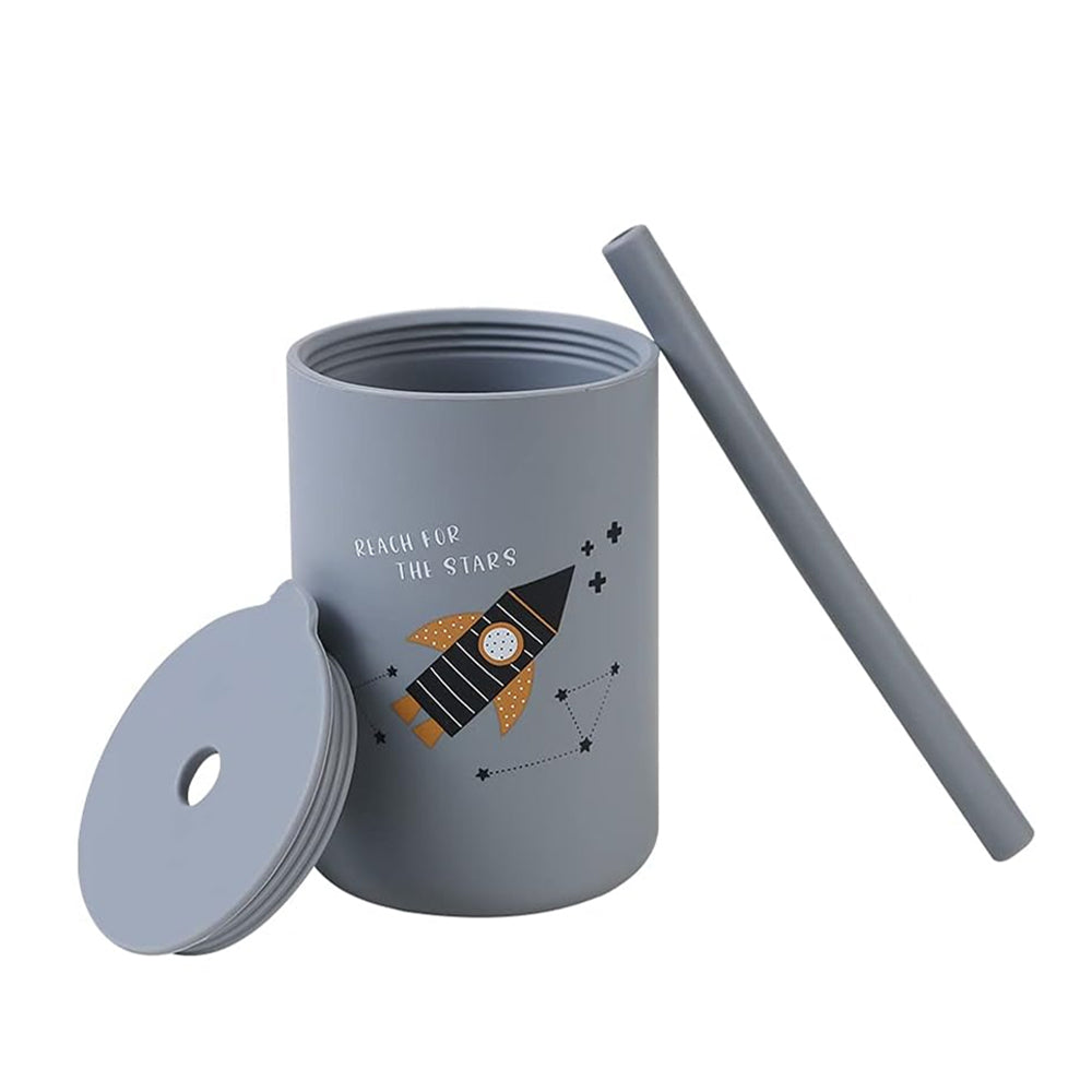 Cubble No-Spill Printed Silicone Straw Cup (150ml)
