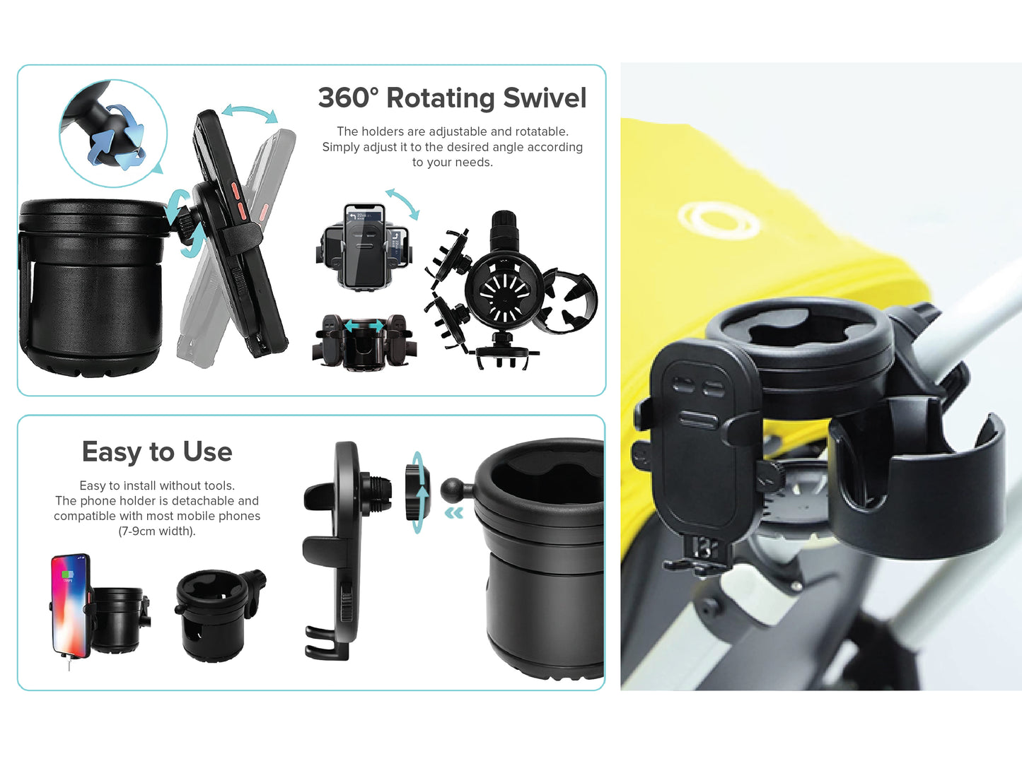 Cubble 3-in-1 Universal Cup and Phone Holder