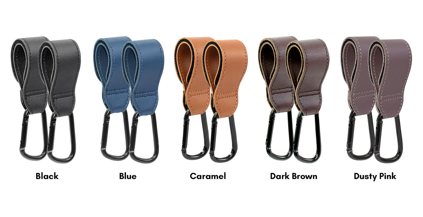 Cubble Leather-Style Stroller Hooks