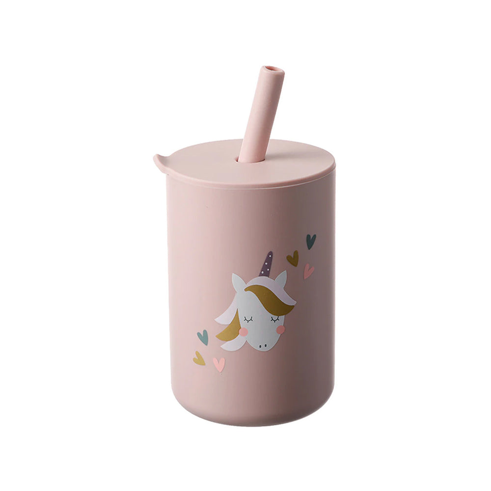 Cubble No-Spill Printed Silicone Straw Cup (150ml)