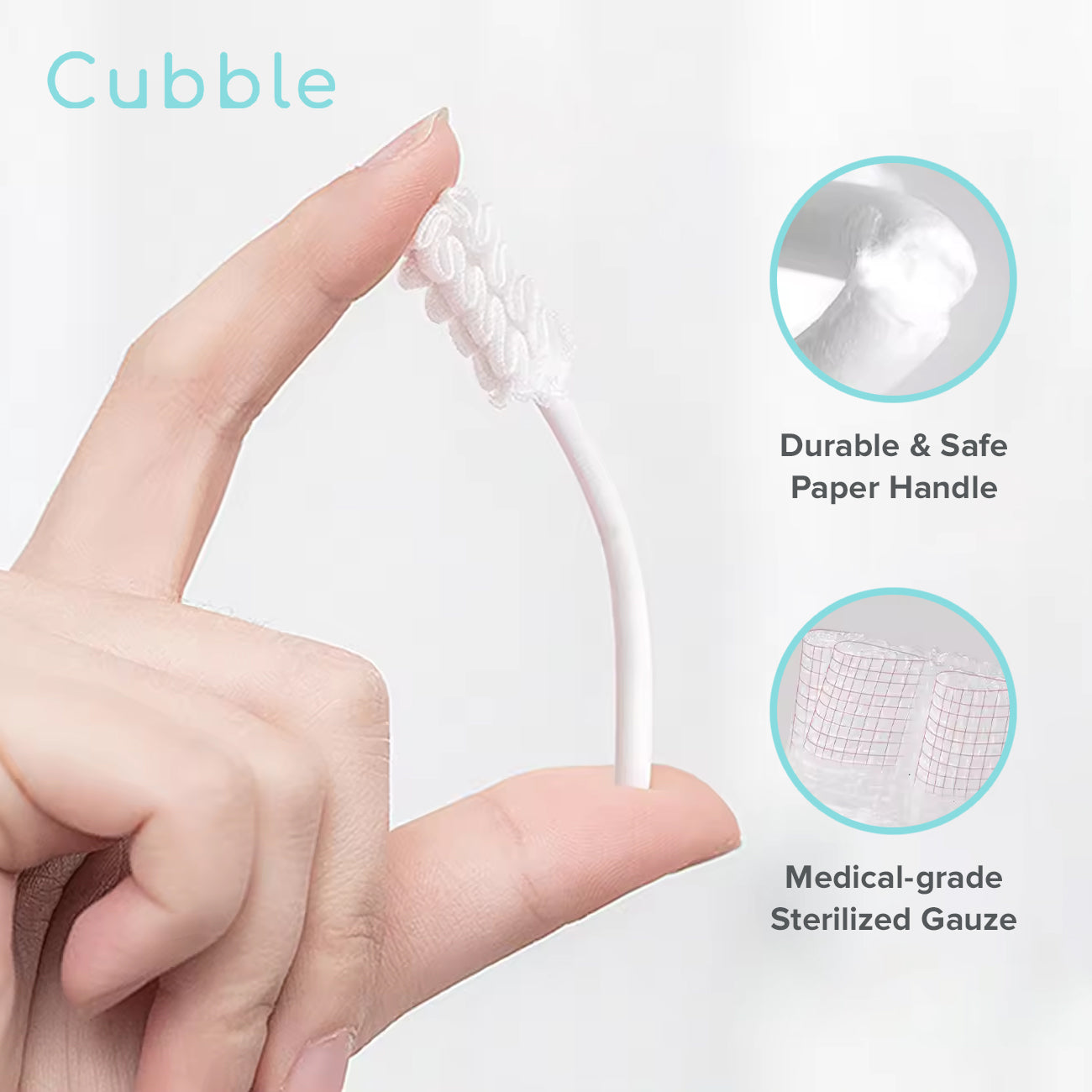 Cubble Disposable Baby Oral Cleaners and Toothbrush (60pcs)
