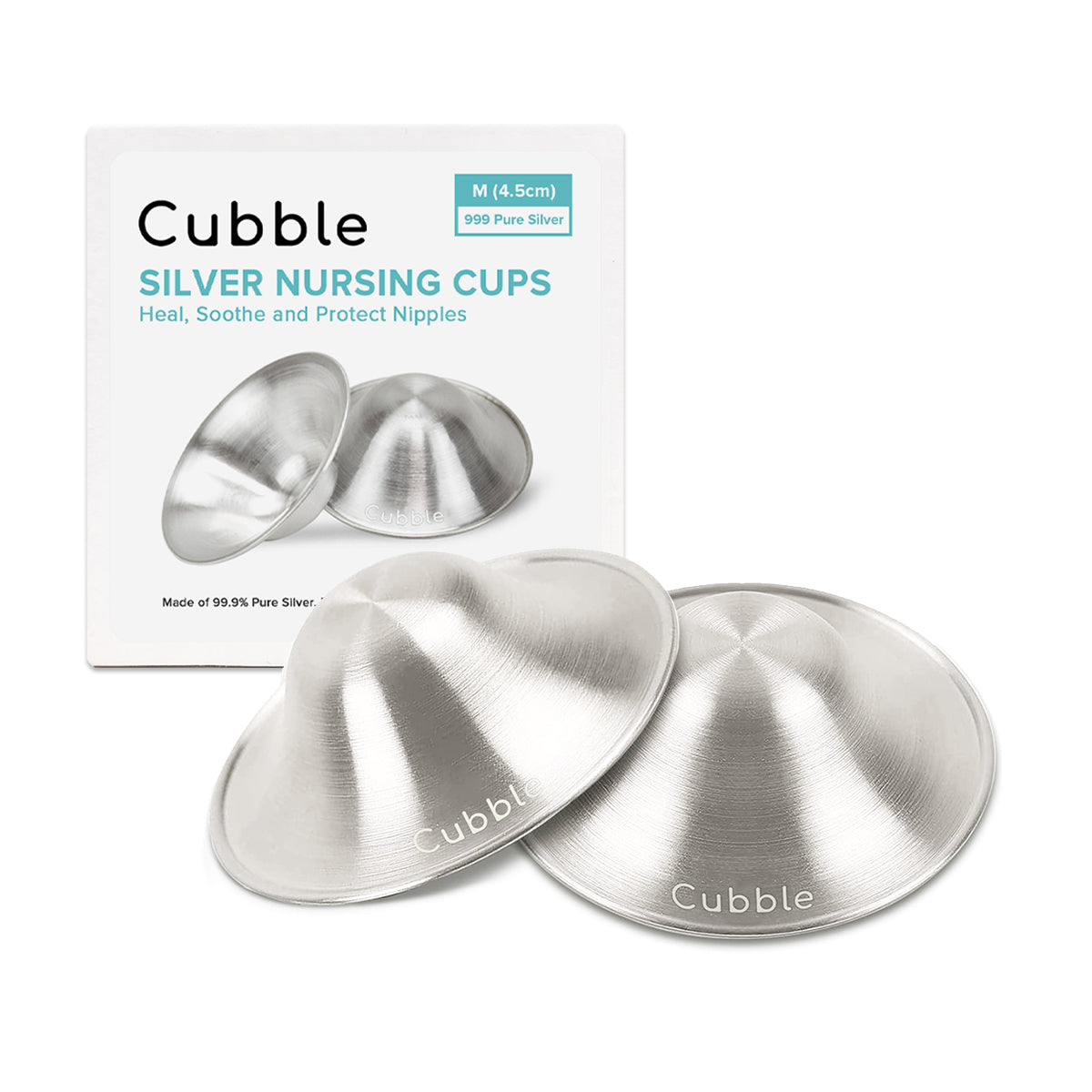 Cubble 999 Pure Silver Nursing Cups and Nipple Shield