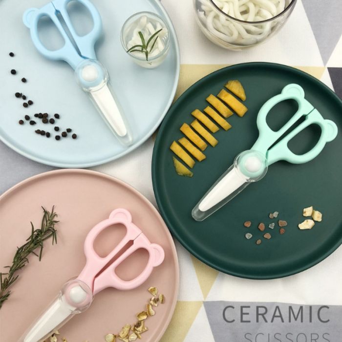 Cubble Little Bear Ceramic Food Scissors