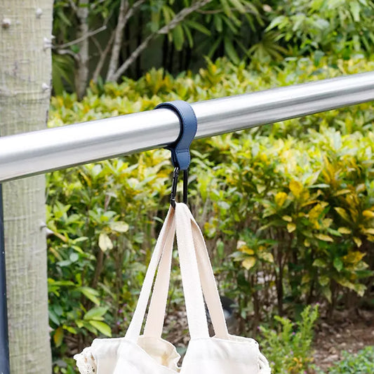 a stroller hook used to carry bags